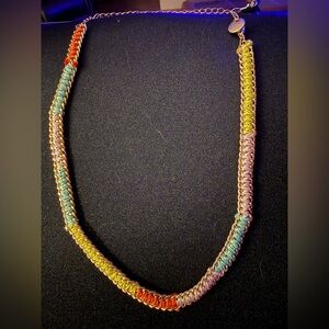 Plunder Brand Colorful Chain Necklace. NIB